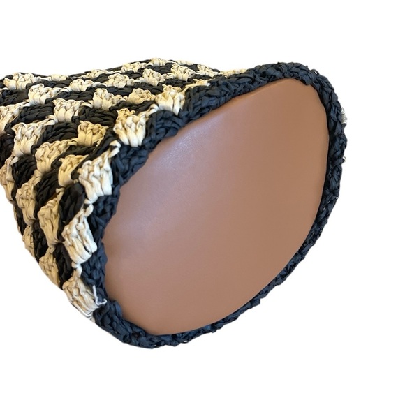 A New Day Woven Raffia Top Handle Mini Tote Bag - Picture 2 of 6